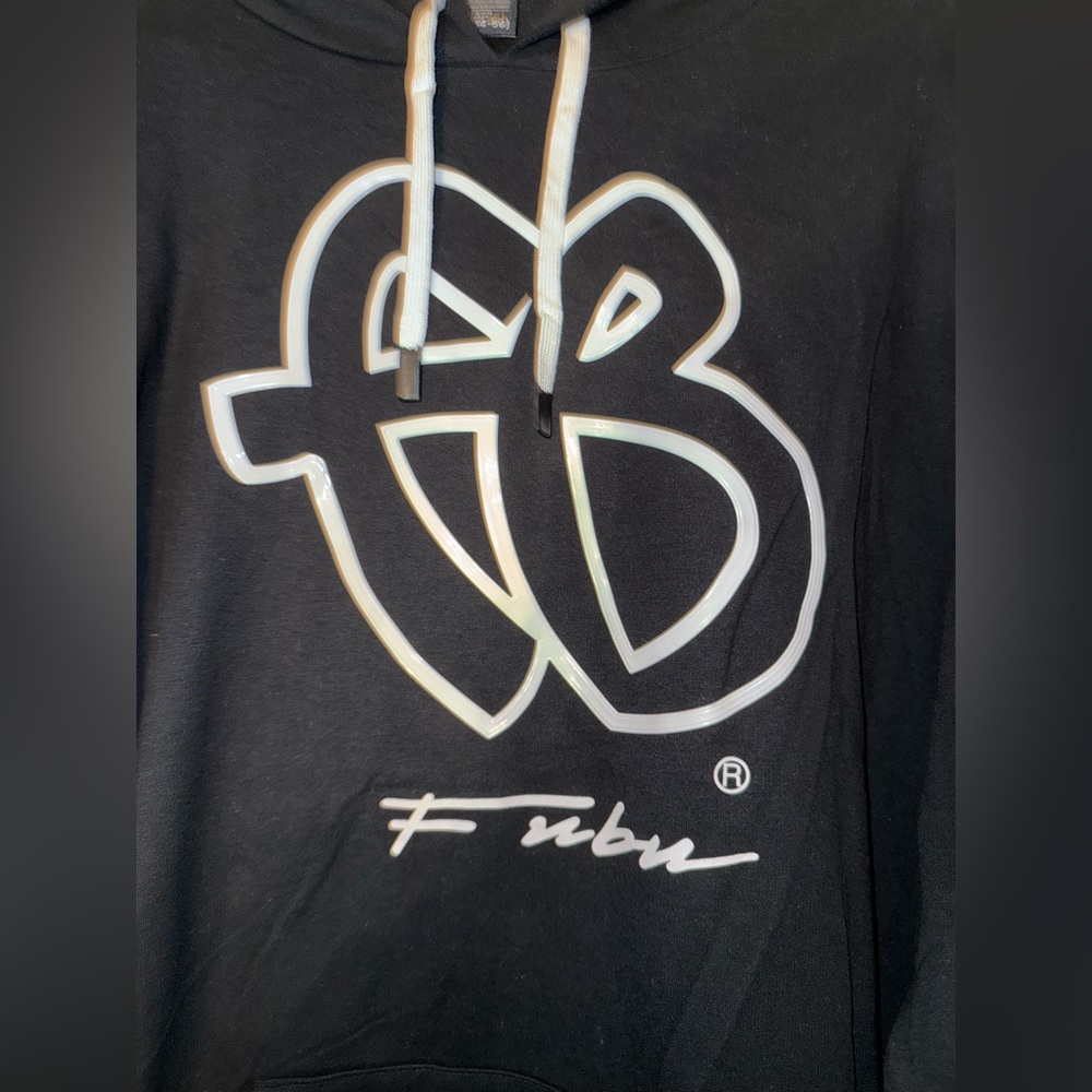 Black Fubu Hoodie for Men - NWOT - Picture 2 of 5
